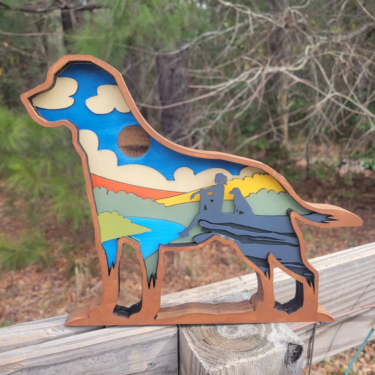 Adventure Dog 3D Wood Art